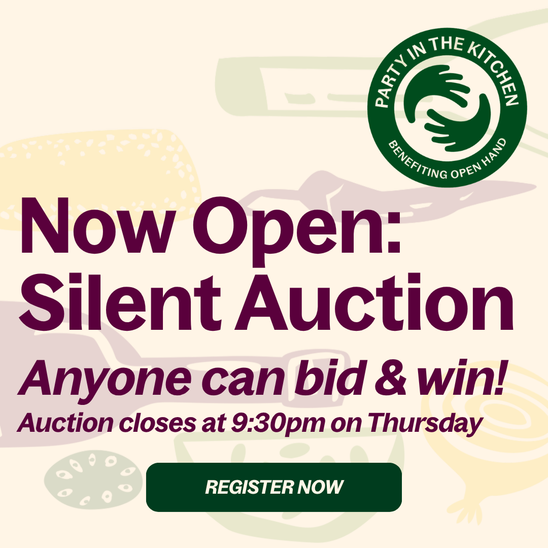 Party in the Kitchen's Silent Auction is Now Open! Anyone can register and win.